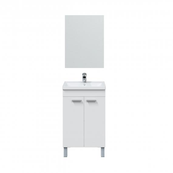 Foto Mueble de baño con 2 puertas y 4 patas - KONCEPT, REF: 305210BO blanco brillo