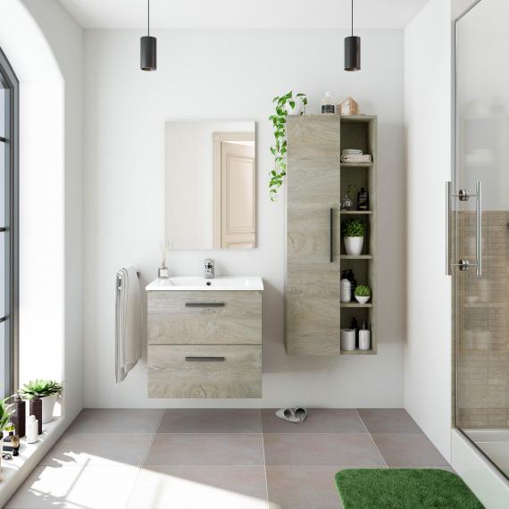 Foto Mueble de baño para colgar en pared con 2 cajones REF: 305180C - NOA