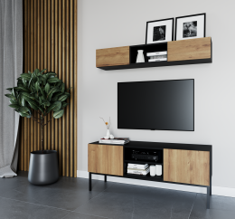 Mueble de tv - Lanzzi, negro