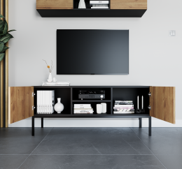 Mueble de tv - Lanzzi, Roble natural