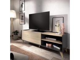 Mueble de Tv - NESS, natural-blanco