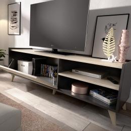 Mueble de Tv - NESS, natural-grafito