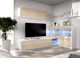 Mueble de tv - UMA, natural-blanco