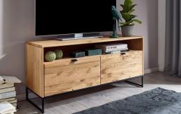 Mueble TV 120x57x40 madera maciza roble - Arezzo