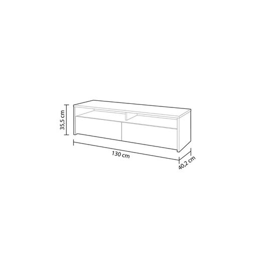 Foto MUEBLE TV 2 PUERTAS REF: 0F6626A TOKIO ROBLE CANADIAN/BLANCO ARTIK