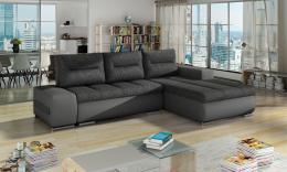 Sofa cama - Ottavio Gris, gris oscuro tela / polipiel