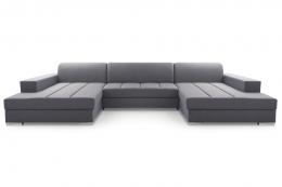 Sofá  U cama y 2 arcones - Mistral U Gris 354cm x 177cm