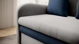 Sofa cama 130x103 - ARIO Gris / Azul