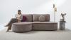 Foto Sofá cama chaise longue de tejido bouclé beige - PEDRO