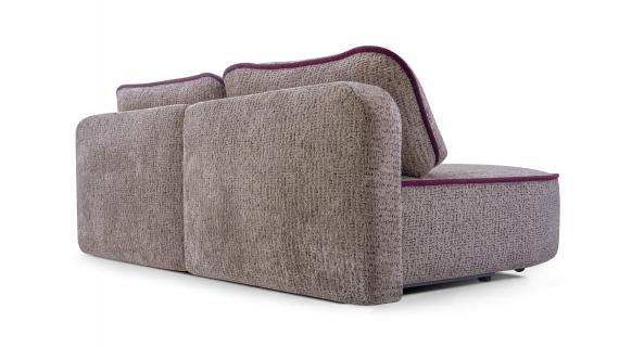 Foto Sofá cama chaise longue de tejido bouclé beige - PEDRO