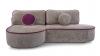 Foto Sofá cama chaise longue de tejido bouclé beige - PEDRO