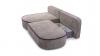 Foto Sofá cama chaise longue de tejido bouclé beige - PEDRO