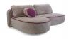 Foto Sofá cama chaise longue de tejido bouclé beige - PEDRO