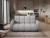 Sofá cama - 154x103 - gris claro - 3 plazas - Deverio