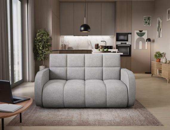 Foto Sofá cama - 154x103 - gris claro - 3 plazas - Deverio