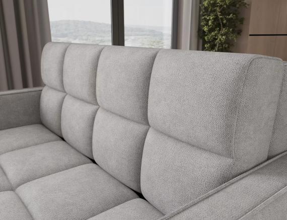 Foto Sofá cama - 154x103 - gris claro - 3 plazas - Deverio
