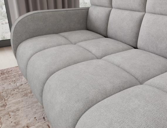 Foto Sofá cama - 154x103 - gris claro - 3 plazas - Deverio