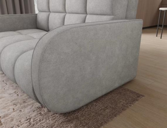 Foto Sofá cama - 154x103 - gris claro - 3 plazas - Deverio