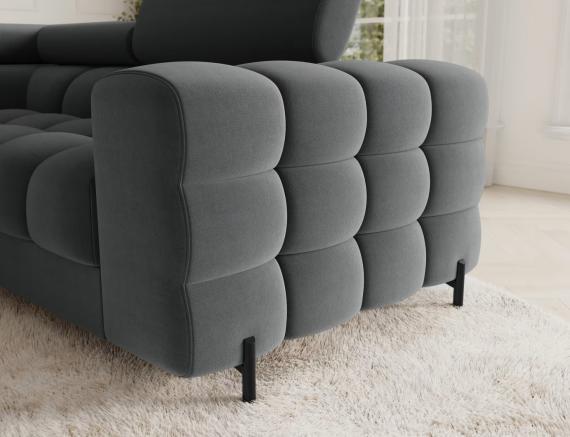 Foto Sofá en U moderno (2 chaiselongs) con cama y arcón 347x202 - gris oscuro - FECTORY