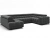 Foto Sofá en U moderno (2 chaiselongs) con cama y arcón 347x202 - gris oscuro - FECTORY