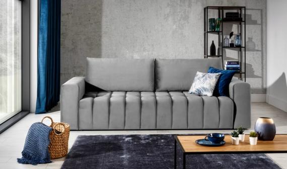 Foto Sofá cama+arcon-247cm-Gris - Lazaro