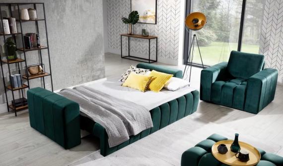 Foto Sofá cama+arcon-247cm-Gris - Lazaro