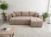Foto Sofá Cama Chaise Longue Reversible marrón claro DORA