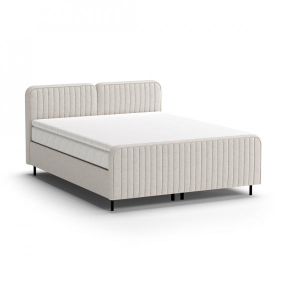 Foto Cama 140/160/180 x 200 + colchón + topper + almacenaje - LAMELLO Crema