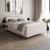 Cama 140/160/180 x 200 + colchón + topper + almacenaje - LAMELLO Crema