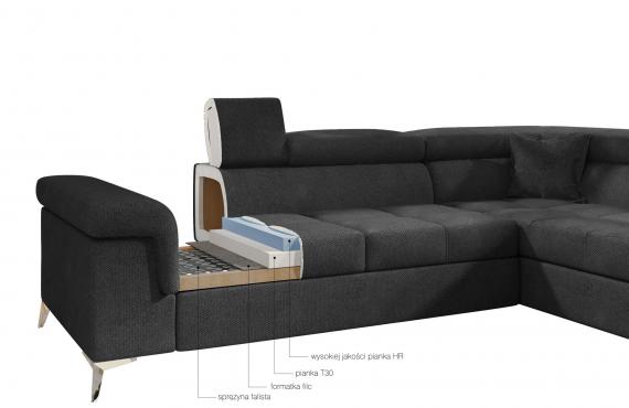 Foto Sofás cama+arcon 275x202 Gris - Eridano OFERTA