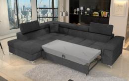 Sofás cama+arcon 275x202 Gris - Eridano OFERTA