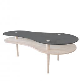 MESA CENTRO PEANUT TAPA NEGRA