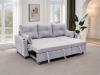 Photo 2-SOFA PACK - 3-Seater Reversible Chaise Longue Sofa Bed with Storage, light gray - COSTA LUX €100 OFF