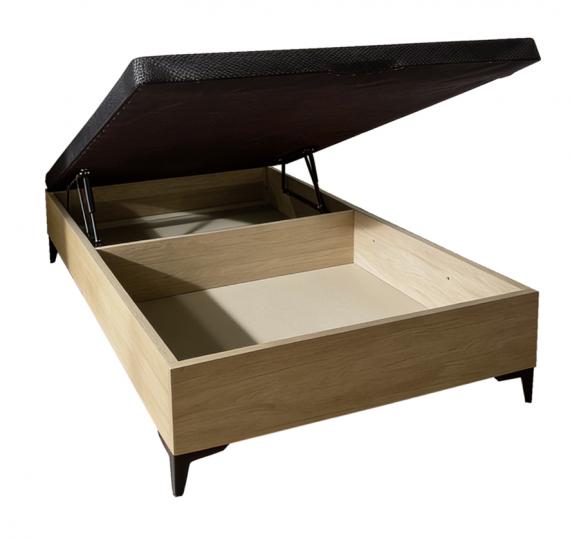 Foto CANAPE 105X190 T/3D NEGRA RUMBERA MOD.RUMBERO ROBLE AURORA