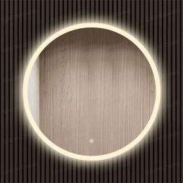 Espejo Redondo con Iluminación LED Frontal, Trasera y Antivaho Total (60 cm de Diámetro)