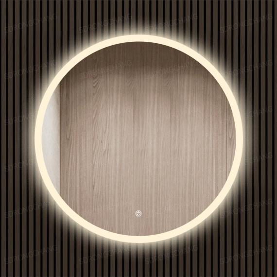 Foto Espejo Redondo con Iluminación LED Frontal, Trasera y Antivaho Total (60 cm de Diámetro)