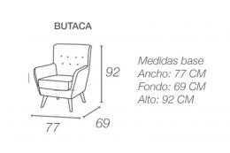 BUTACA DE DISEÑO NÓRDICO I ELEGANTE Y MODERNA IZAN ROSA SALMÓN