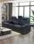 Sofa relax electricos reclinables - portavasos - cargador inalambico - luces LED - puerto usb - 3 plazas - gris - TEXAS