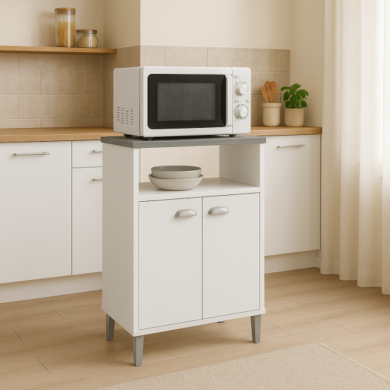 Foto ARMARIO MICROONDAS BLANCO ASFELD2