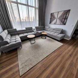 Sofá Panorámico en U con Cama, Arcón y Carga USB TITAN XXL