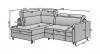 Foto Sofá cama+arcon, beige, 208x160 - BAREA