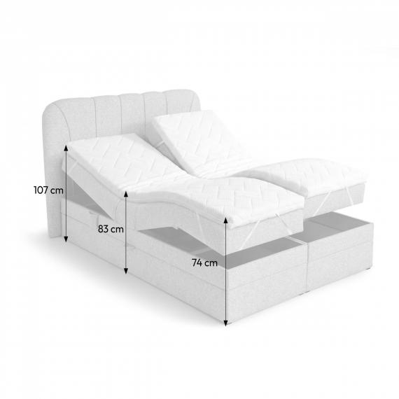 Foto Cama Continental Con Regulación Eléctrica Beige - ROYAL Beige