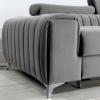Foto Sofá Chaiselongue cama+arcon, 278x205cm - Grayson, Gris
