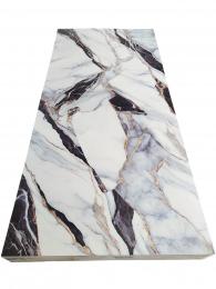 Placa decorativas en PVC - blanco - lila - dorado