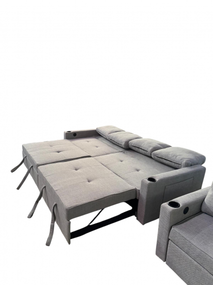 Foto Sofá cama 4 pl. moderno+USB+type-C+portavasos - Costa R 252 cm