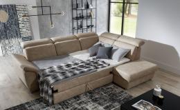 Sofás cama+arcon, beige 260x210 - LORETO