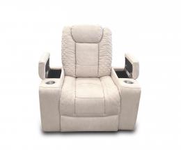 Sillone relax electricos reclinables - portavasos - luces LED - puerto usb - una plaza - beige - TEXAS