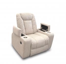 Sillone relax electricos reclinables - portavasos - luces LED - puerto usb - una plaza - beige - TEXAS