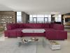 Foto SOFÁ CAMA CON ARCÓN FORMA DE U 322 CM X 204 CM HAVANA VIOLETA BURDEOS OFERTA