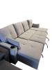 Foto Sofá con cama + 2 arcones+USB+type-C+portavasos - Costa U 280cm x 130cm